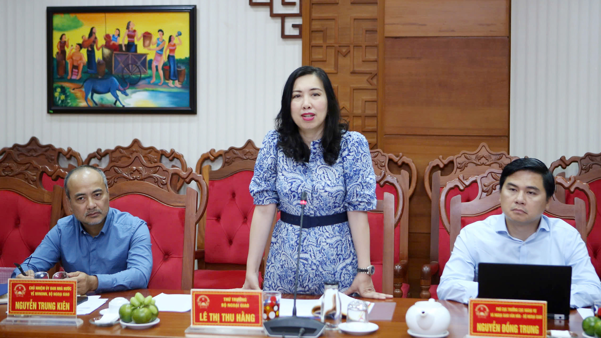 Đoàn công tác Bộ Ngoại giao đến thăm, làm việc tại Đắk Lắk